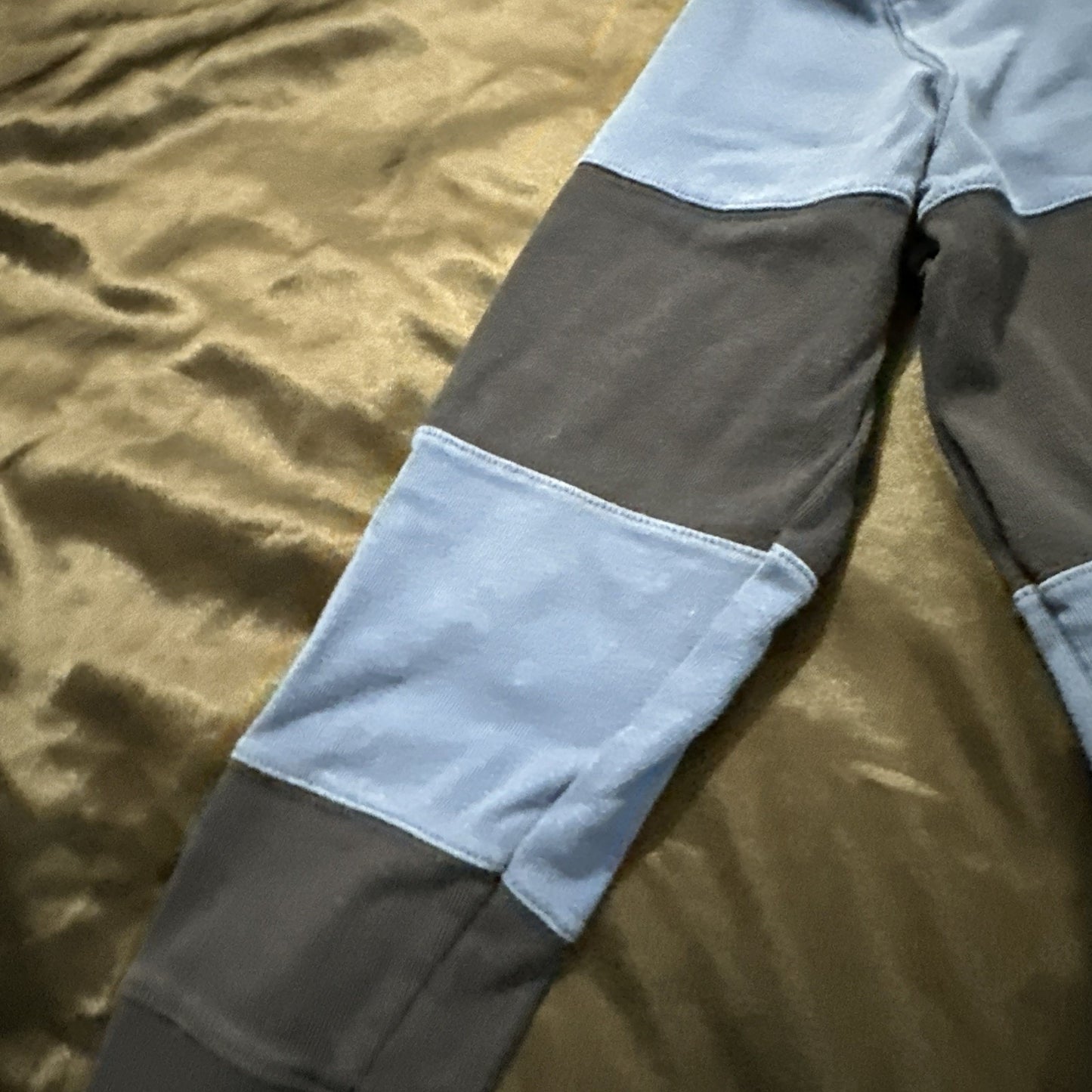 Eddie Bauer Wide Strip Long Sleeve Polo Tee Mens Small Polo Blue Cotton 1A27