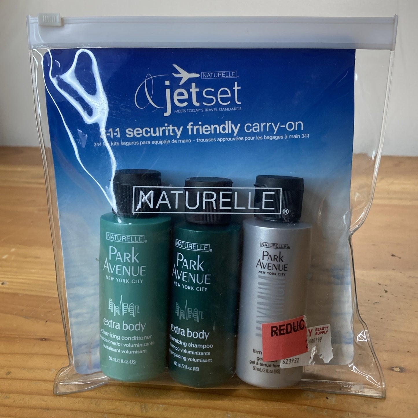 3 Naturelle Park Ave Extra Body Shampoo/conditioner 2 Oz Each Firm Hold Gel A6
