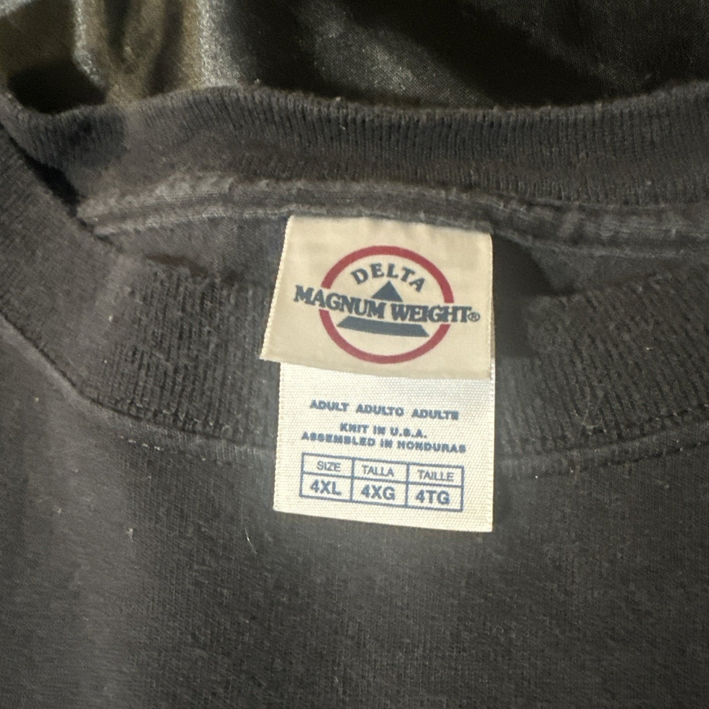 Delta USA T Shirt Wicked Jester Joke Tee 4XL Black Men’s “I think therefor…”