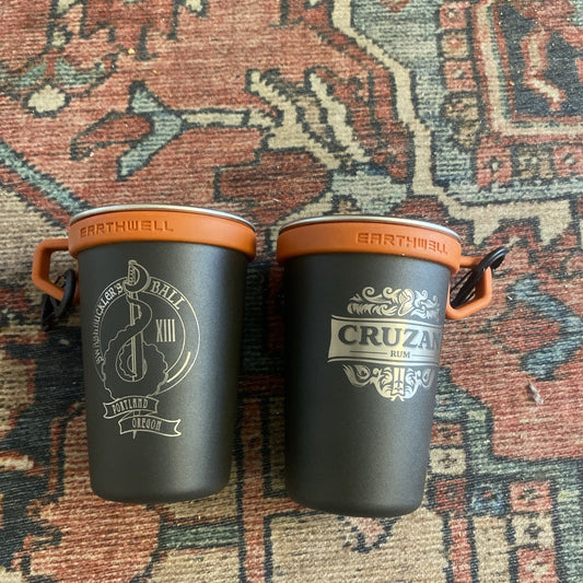 2 Earthwell 16 Oz Pint Stainless Swashbuckler’s Ball Wild Cruzan Rum Collec B8
