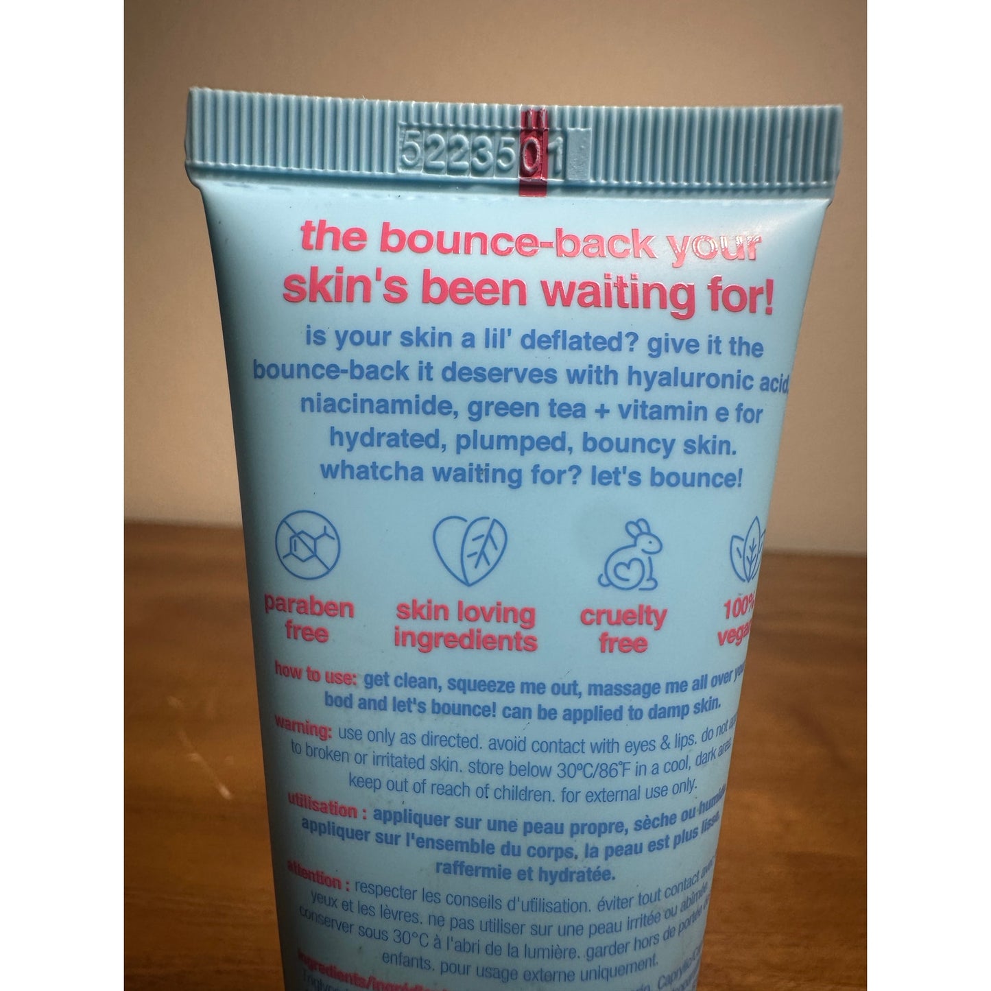 Let's Bounce b.fresh Firming Body Serum Sealed USA Made 100ml/3.38 fl oz | E7