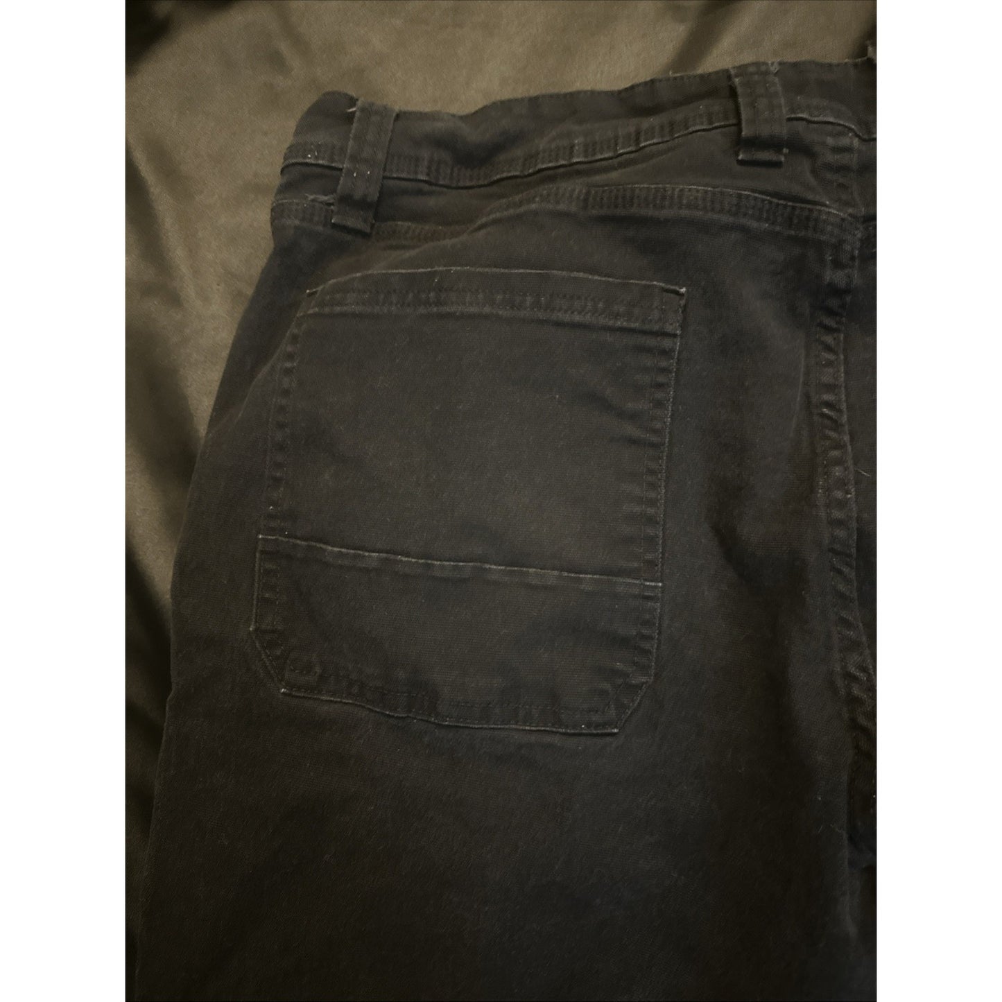 Weatherproof Vintage Black Denim Jeans Men's 38x34 Relaxed Fit Cargo 1C03