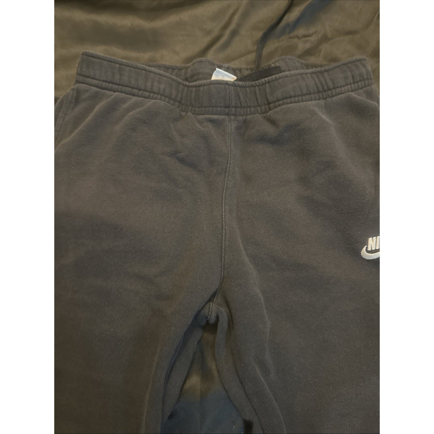 Nike Logo Basic Black Sweatpants Size M Women's Straight Leg Jordan 1C10