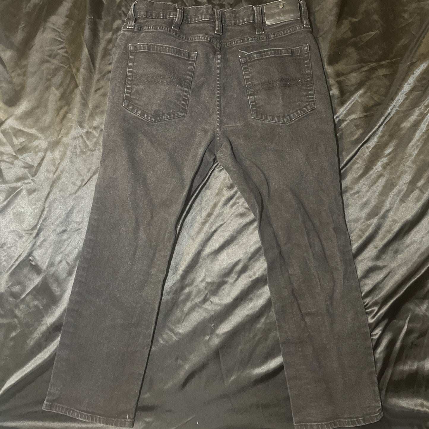 Cody James Black Denim Straight Leg Jeans Men 38x30 Cotton Madagascar Western