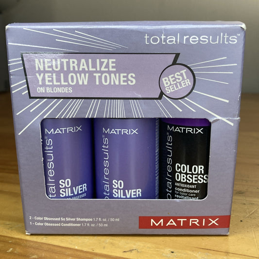 Wow Toned Matrix Kit With Yellow-Neutralizing Toning Action Set of 3 A6