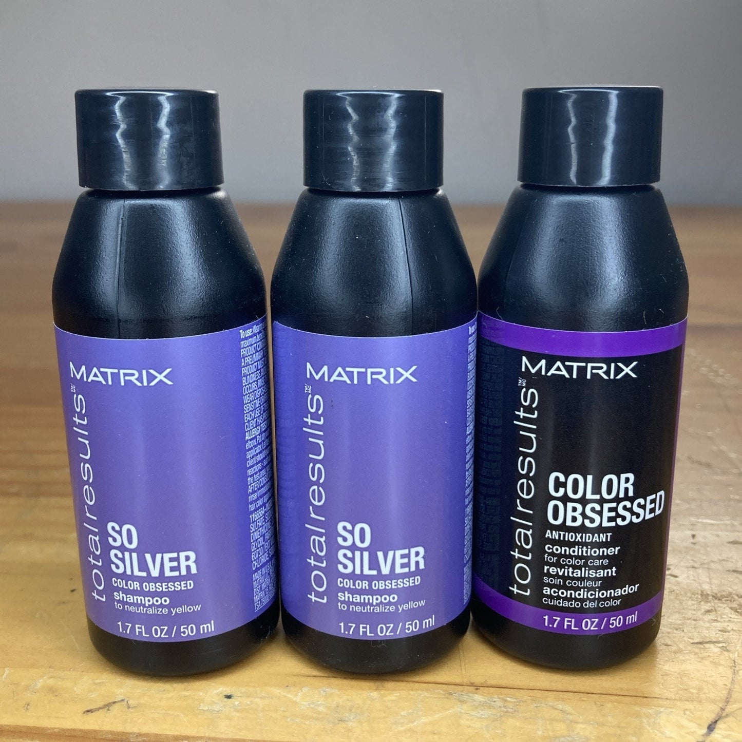 Wow Toned Matrix Kit With Yellow-Neutralizing Toning Action Set of 3 A6