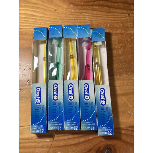 5 VTG 2005 Oral B 20 Indicator Straight Angle Compact Soft Multicolor E1