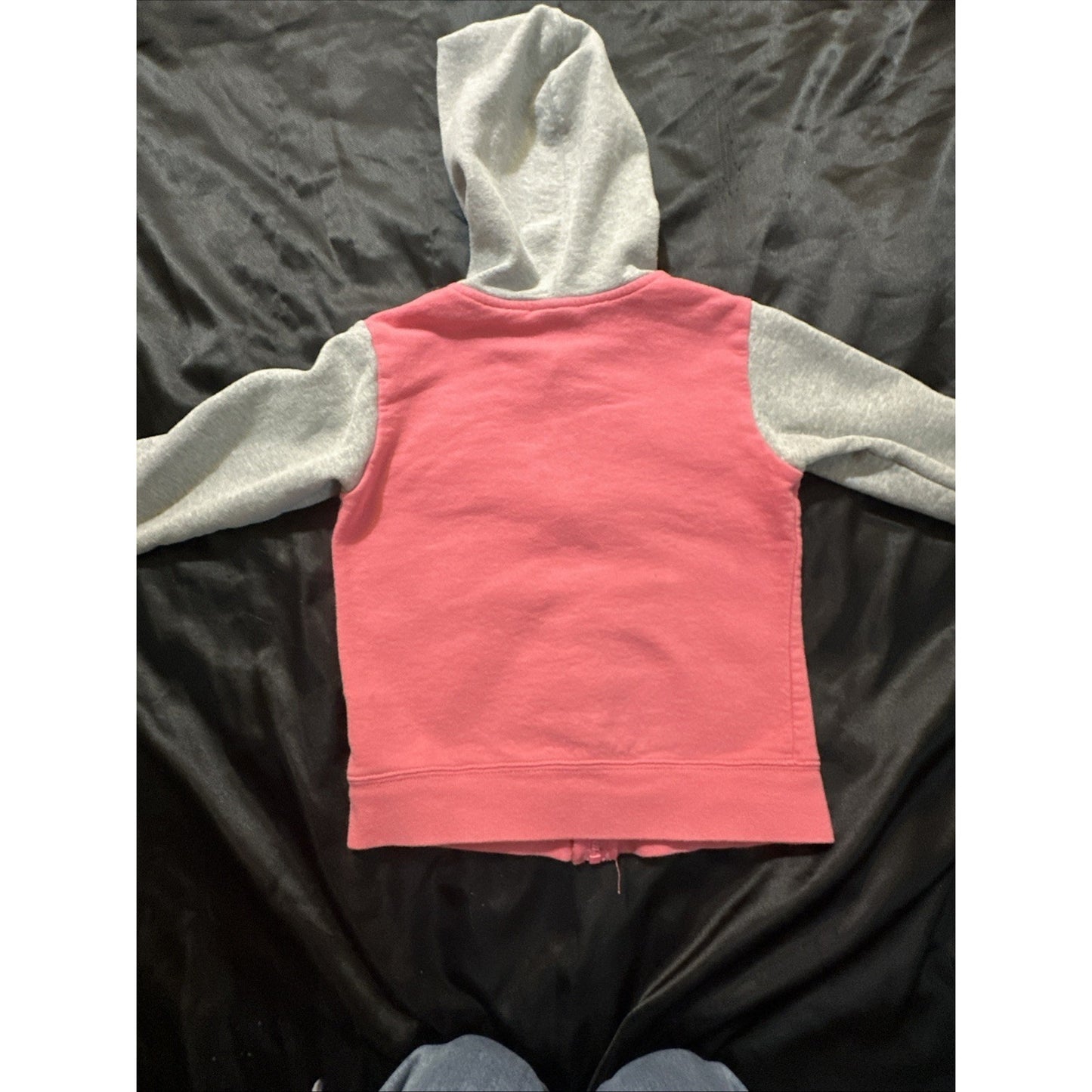 The North Face Toddler Size 5 Full Zip Jacket Pink/Gray Cotton Blend 1D12