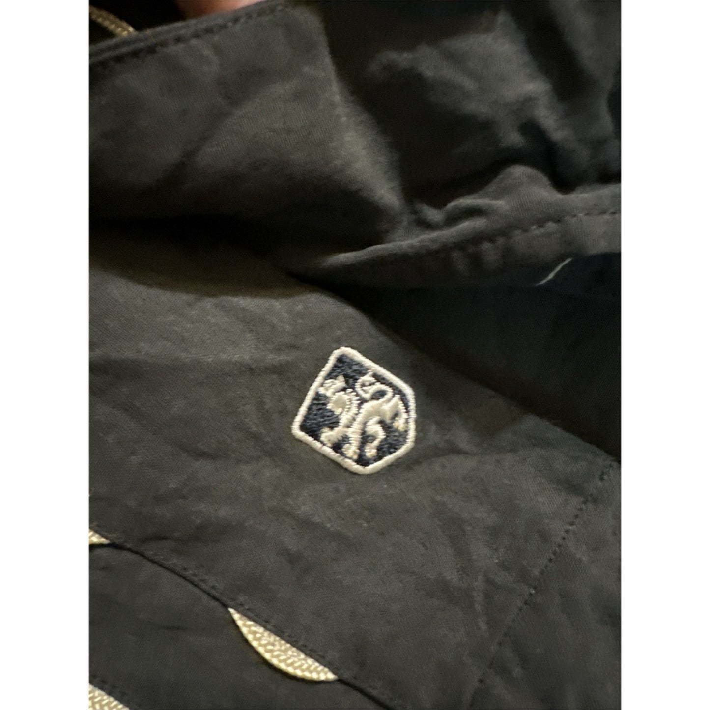 Nat Nast Luxury 100% Silk Button Down Shirt Mens L Onyx Black Bowling 1C19