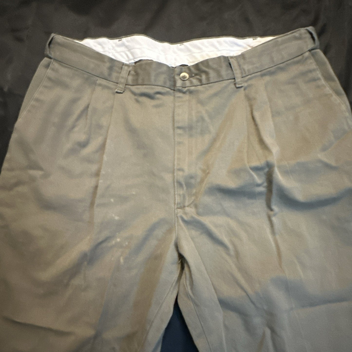 Vtg Timber Creek Wrangler Mens 40x29 Perfect Fit 100% Cotton Chino Green 1B27