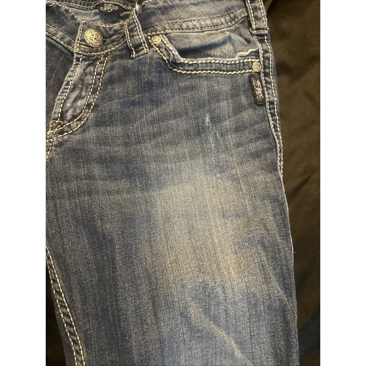 Silver Jeans Y2K Fashion Distressed Women's 30x32 Embroidered Bootcut Fair 1B26