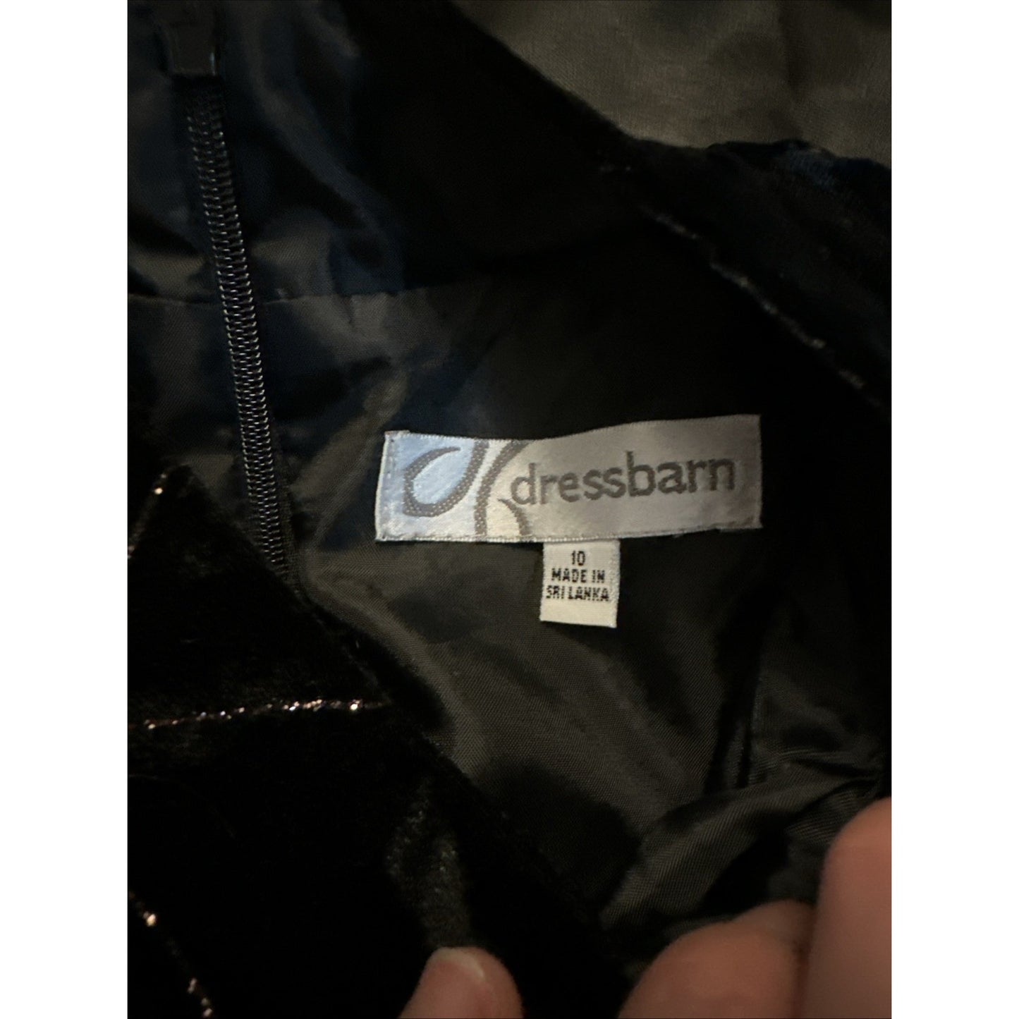 Dress Barn Velour Cherry Blossom Qipao Size 10 Shoulder Pads 90's Vtg Black 1C11