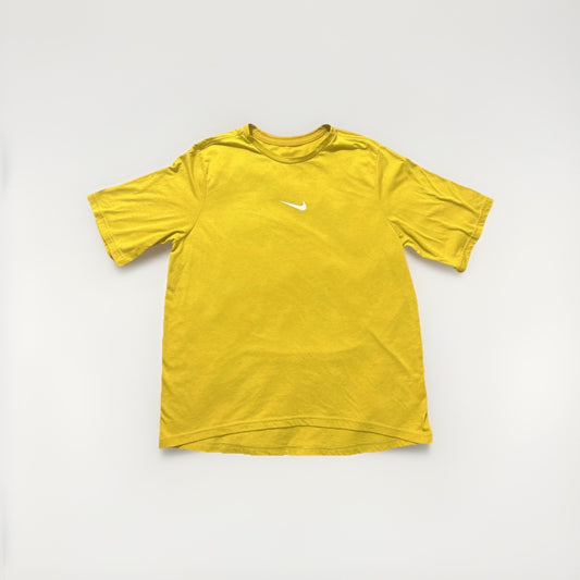 Nike Dri-fit Mustard Yellow T-Shirt Size S Tee Activewear 21" PTP Mens 1D03