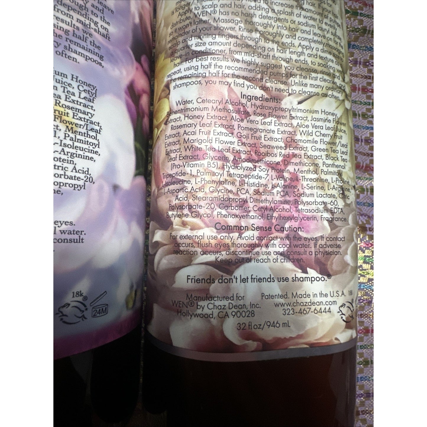 2-Pack Wen Cleansing Conditoner Spring Honey Lilac Spring Floral 64 oz total Z1