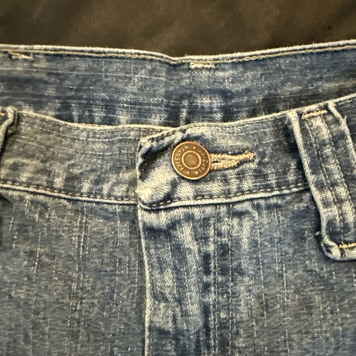 Wrangler Vtg Blue Lightwash Denim Shorts Mens 34 100% Cotton Carpenter Y2K 1B13