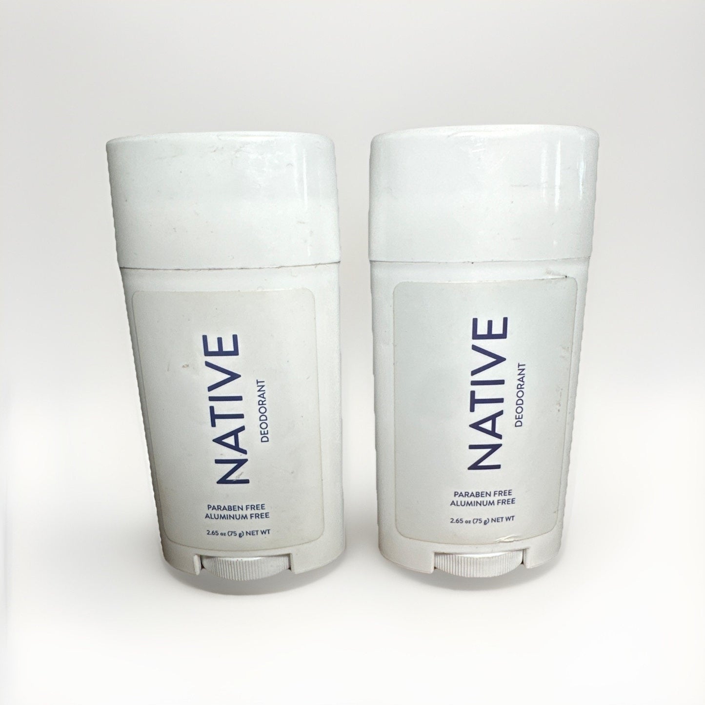 Native Deodorant UNSCENTED SET OF 2 Aluminum Free, 72 Hour Odor Control, 3 oz