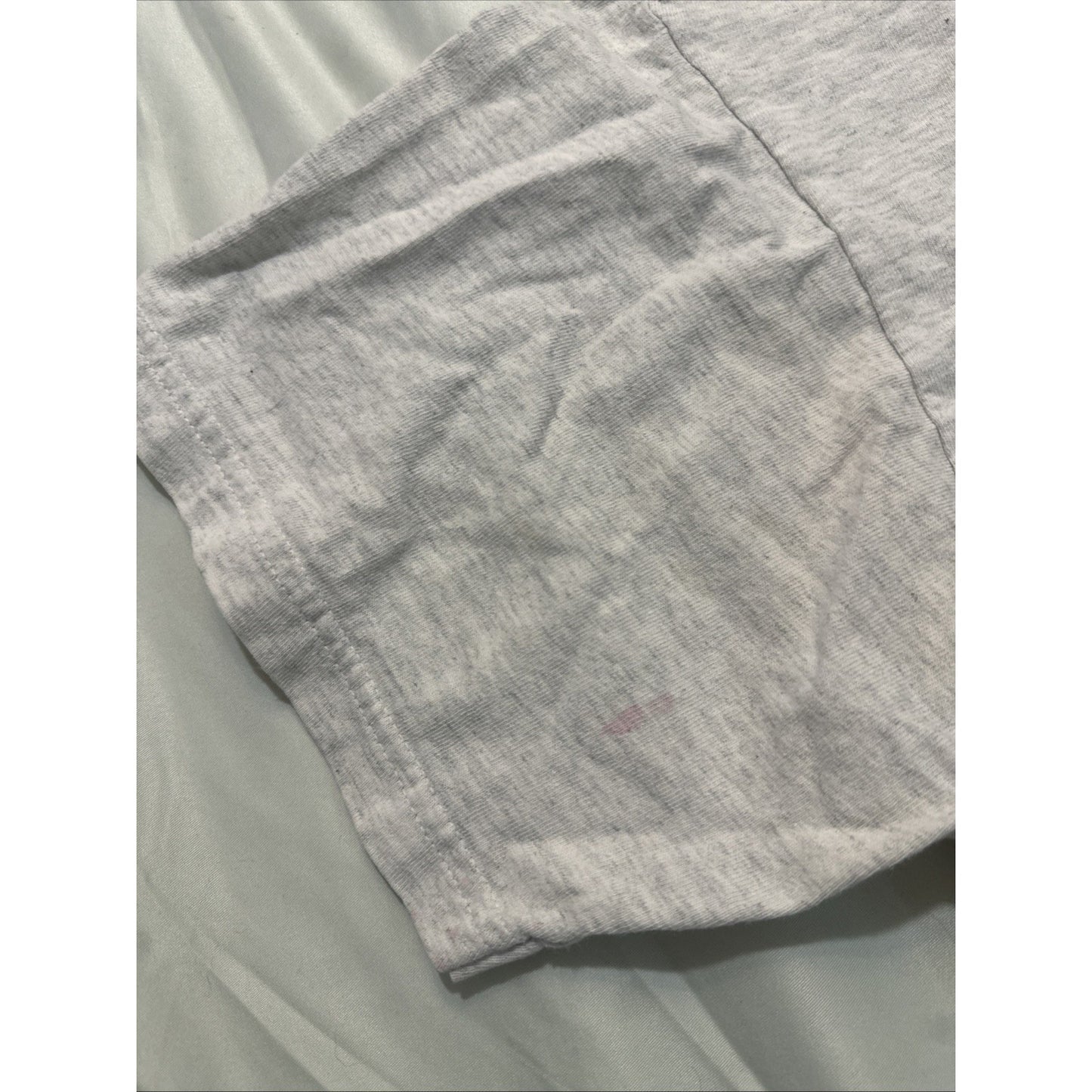 Vtg Tultex T Shirt Wyoming Destination Tee Gray Size L Buffalo Skull 1D29