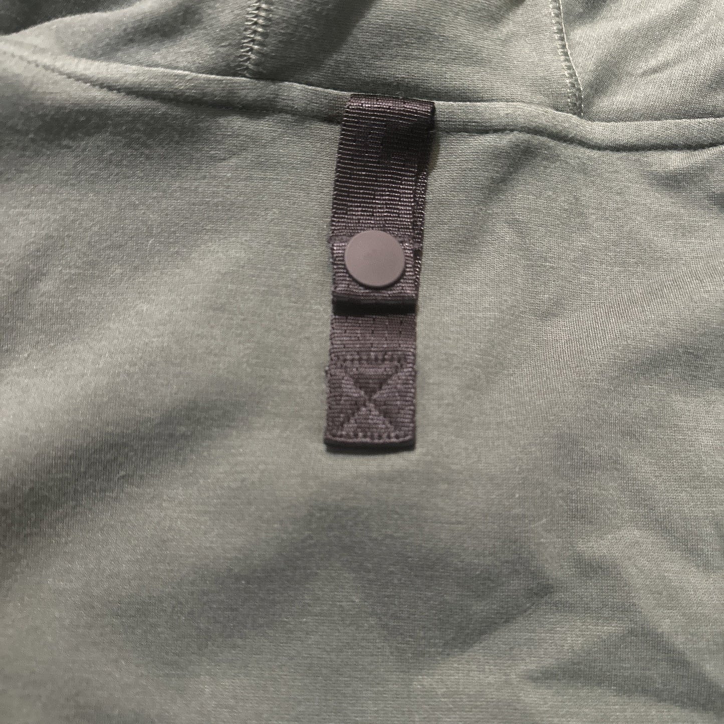 Nike Full Zip Thick Athletic Jacket RARE Mens L 23" Olive Green Zip Pockets 1A12