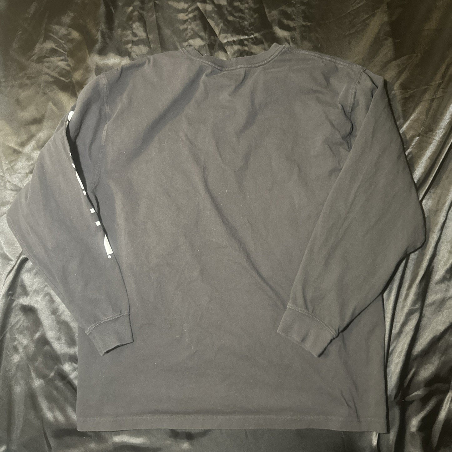 Carhartt 2XL Original Fit Men long sleeve Logo tee shirt Black Crew Neck