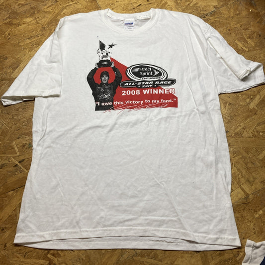 2008 NASCAR Championship Weekend white and red tee B2