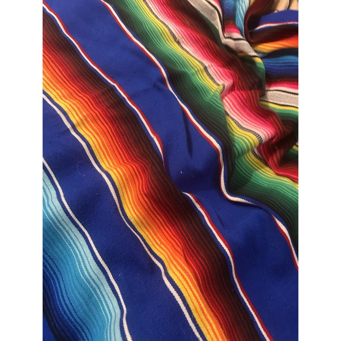 3 Authentic Falsa Mexico Blankets Emisa Serape