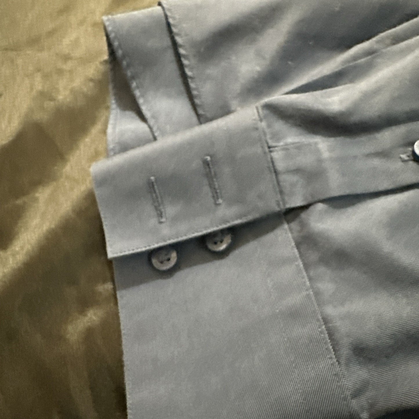 Nordstrom Smart Care Mens XL Tall Button Down Long Sleeve Dress Shirt Blue 1A18