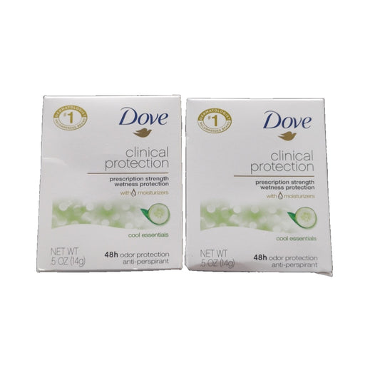2-Pack Dove Clinical Protection Deodorant Cool Essentials 48 Hour Protection E3