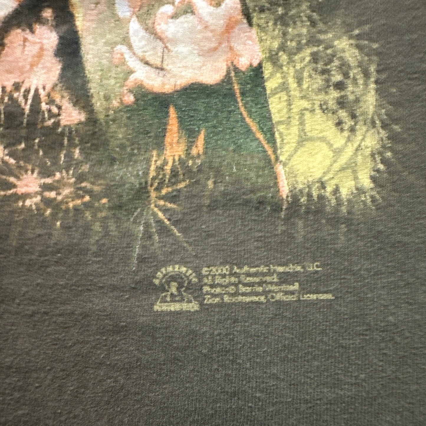 Zion Rootswear T Shirt Jimmie Hendrix Olive Green Mens XL Tee 1A29