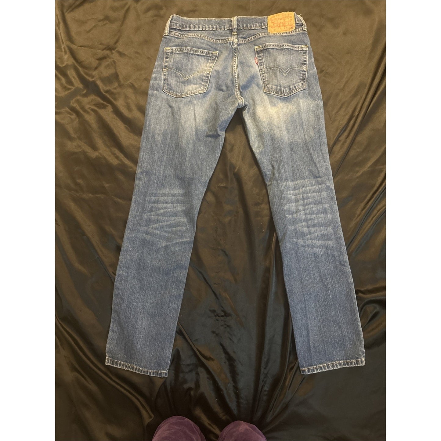 Levi's 511 Blue Denim Jeans Mens 33x32 Straight Leg 1C02