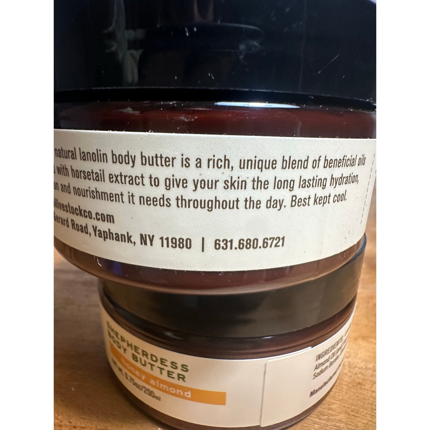 Long Island Livestock Co. Honey Almond Lanonlin Body Butter 6.75 oz 2-Pack E8