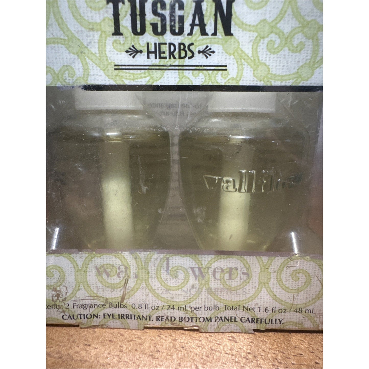 2 Tuscan Herbs Bath & Body Works Wallflower Refill Bulbs - NEW E4