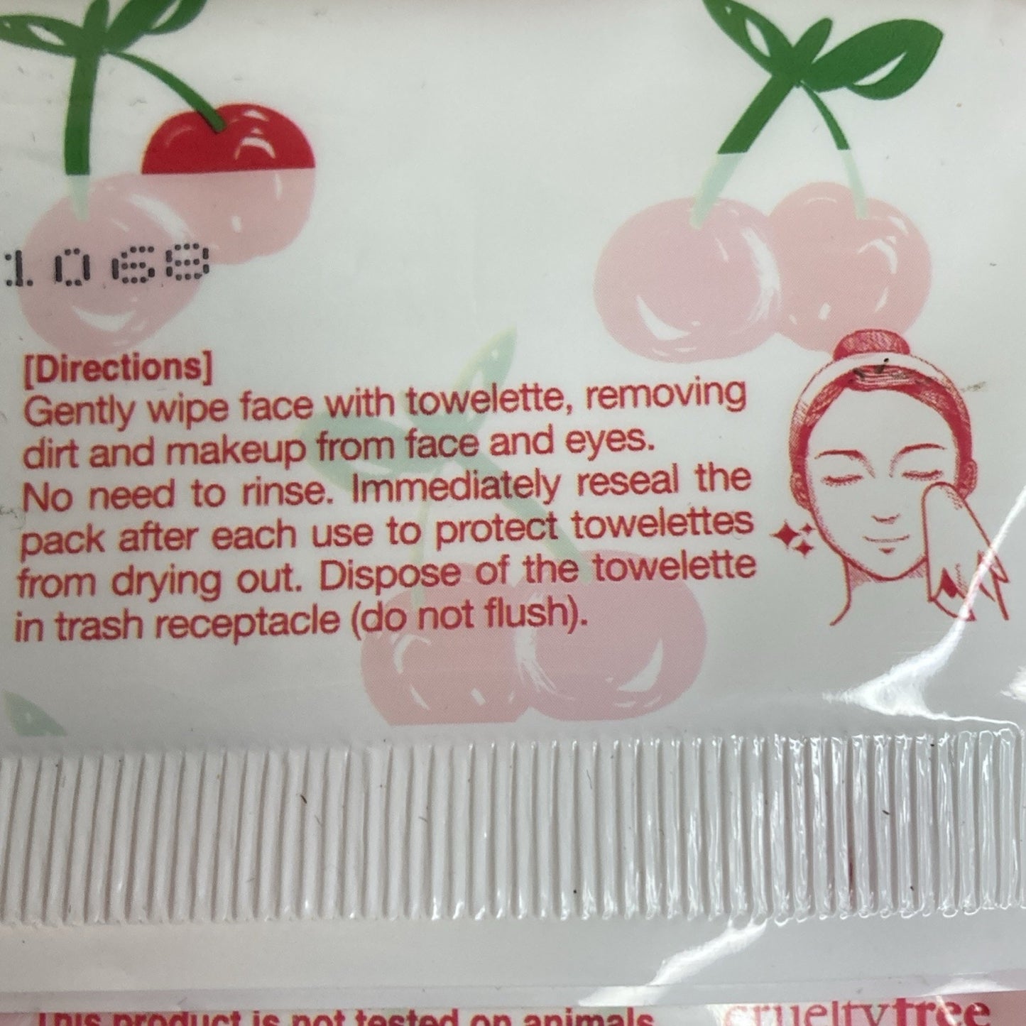 Yesul Cherry Collagen Facial Cleansing Wipes 60 Per-moistened Wipes A8