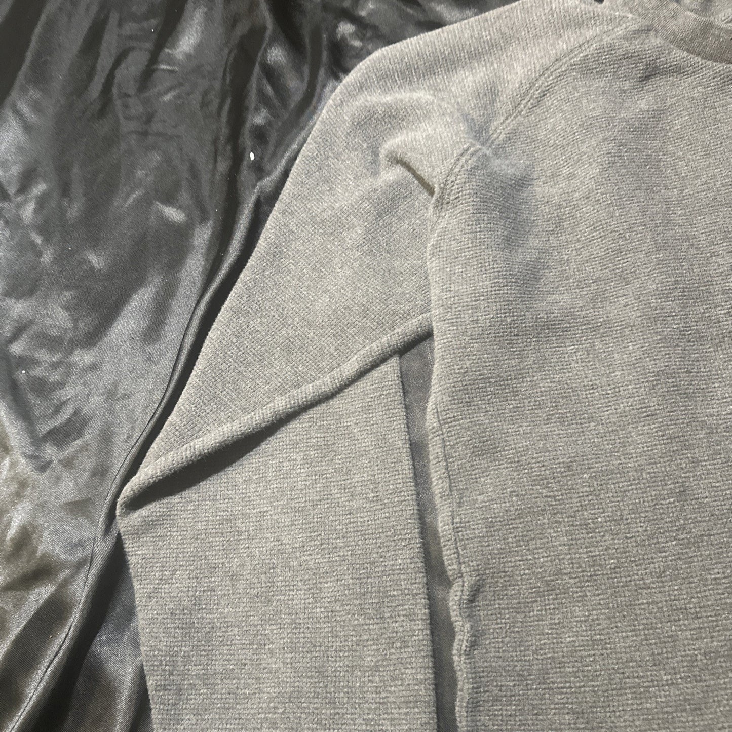 Nike Men’s Gray Long Sleeve Knit 100% Cotton Pakistan 90s T shirt Tee Size L