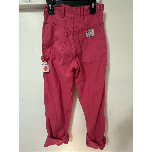Vtg Wrangler Hot Pink Pants Women’s Juniors Sz 7 Hot Pink USA Made 25" Waist A2