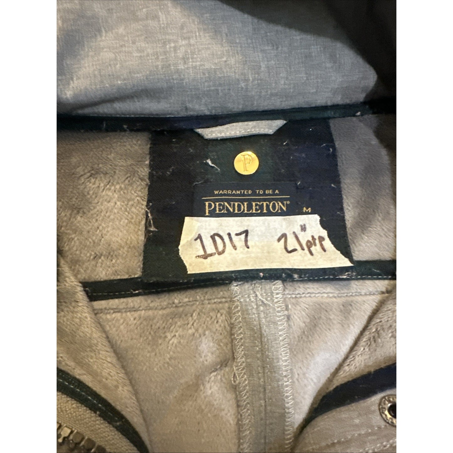 Pendleton Gray Outerwear Fleece-Lined Jacket Overcoat Women's Size M 1D17