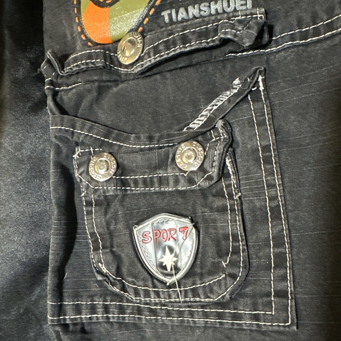 Nike Bootleg Cavaliers Denim Youth Pants Size 4/5 Black Gray Basketball Boys