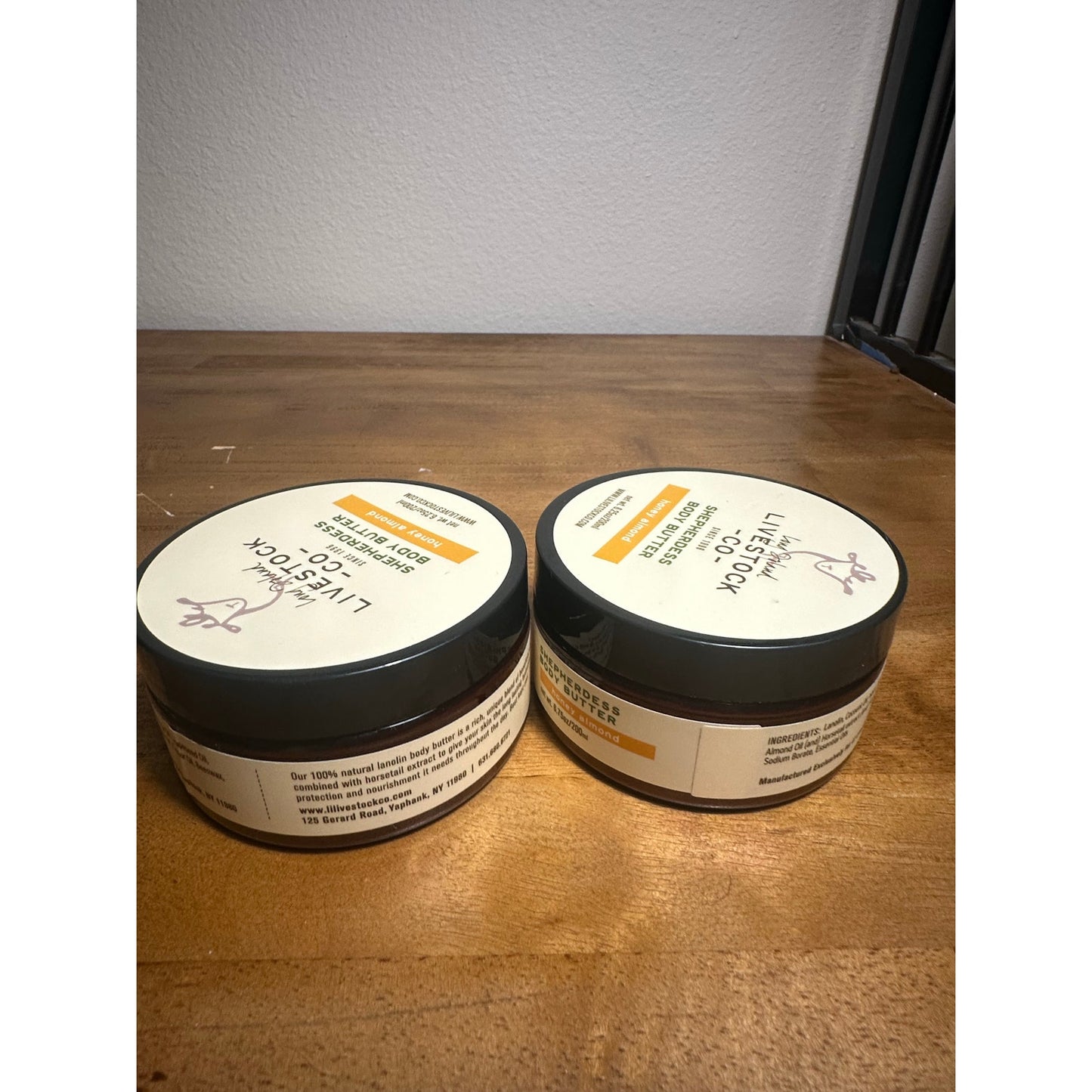 Long Island Livestock Co. Honey Almond Lanonlin Body Butter 6.75 oz 2-Pack E8