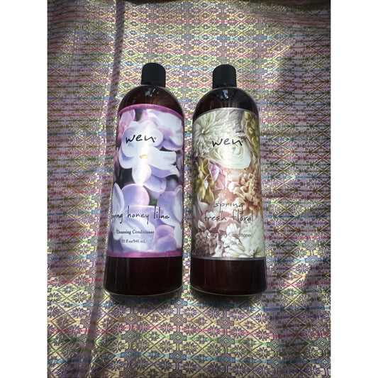 2-Pack Wen Cleansing Conditoner Spring Honey Lilac Spring Floral 64 oz total Z1
