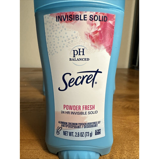 3-Pack Secret PH Balanced Powder Fresh Anti-Perspirint Invisible 2.6oz each AA