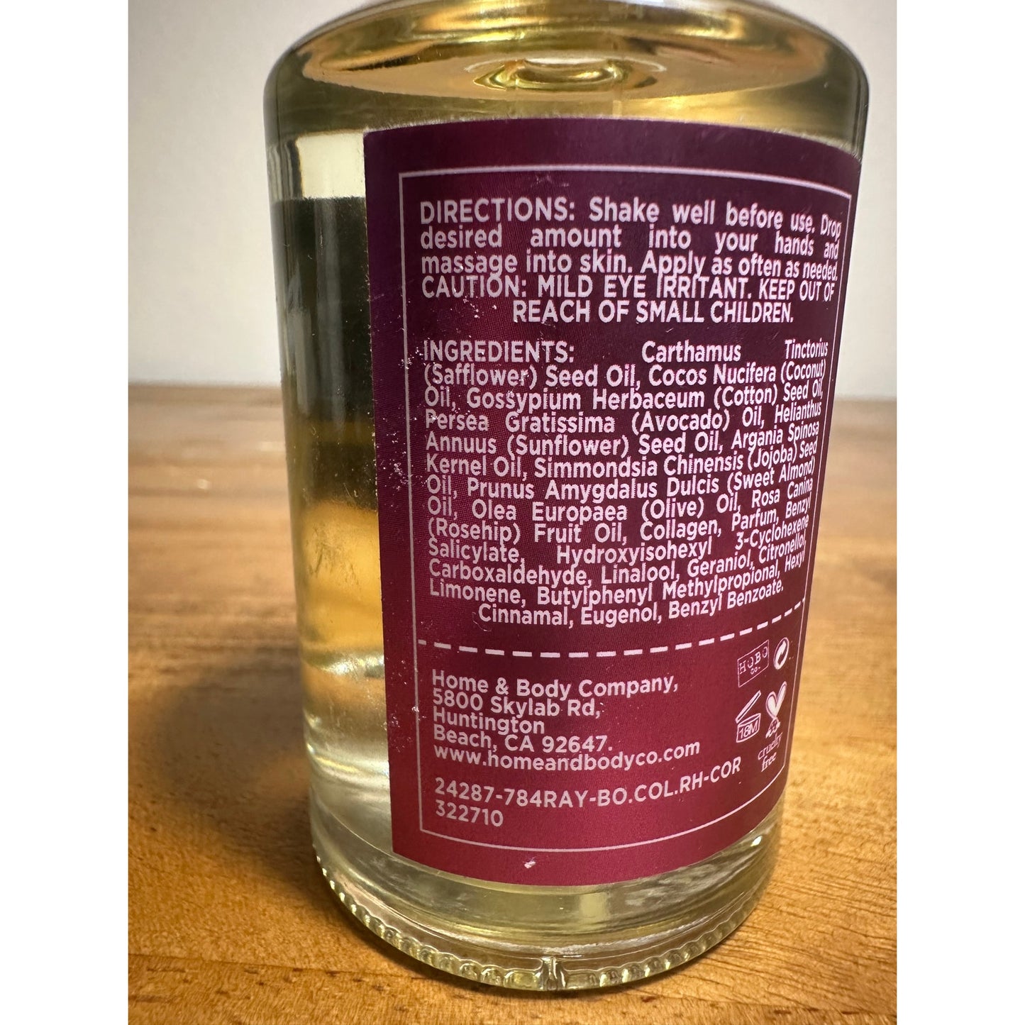 Coco Rose Anti-age Rosehip & Collagen Body Oil 4 fl oz Ray Routine NEW | E8