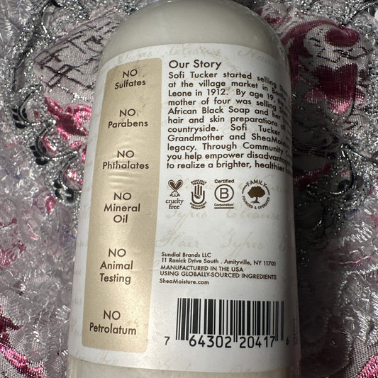 Shea Moisture Virgin Coconut Oil Daily Hydration Shampoo 13oz Sulfate Free Vegan
