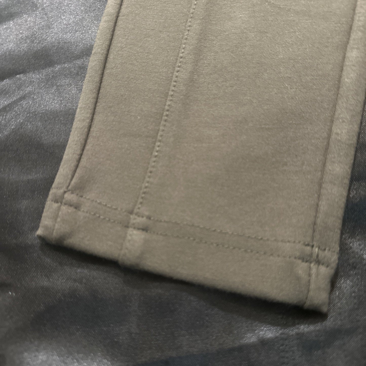 NWT Zara Leggings Olive Green Women S Gold Button Embellishments High Rise 1B02