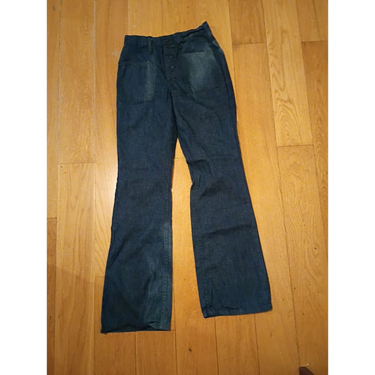 Wrangler Blue Jeans Women Button Fly Size 9/10 Vintage Made In USA D6