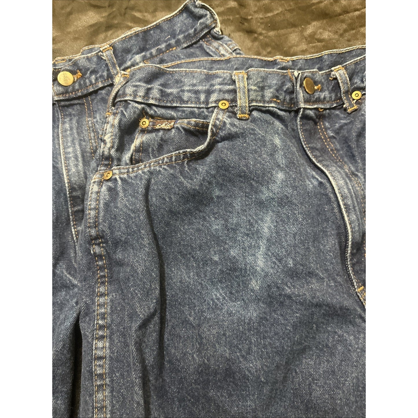 Chic Blue Denim Jeans Women's 30x28 2 Identical Pairs Y2K 1C21