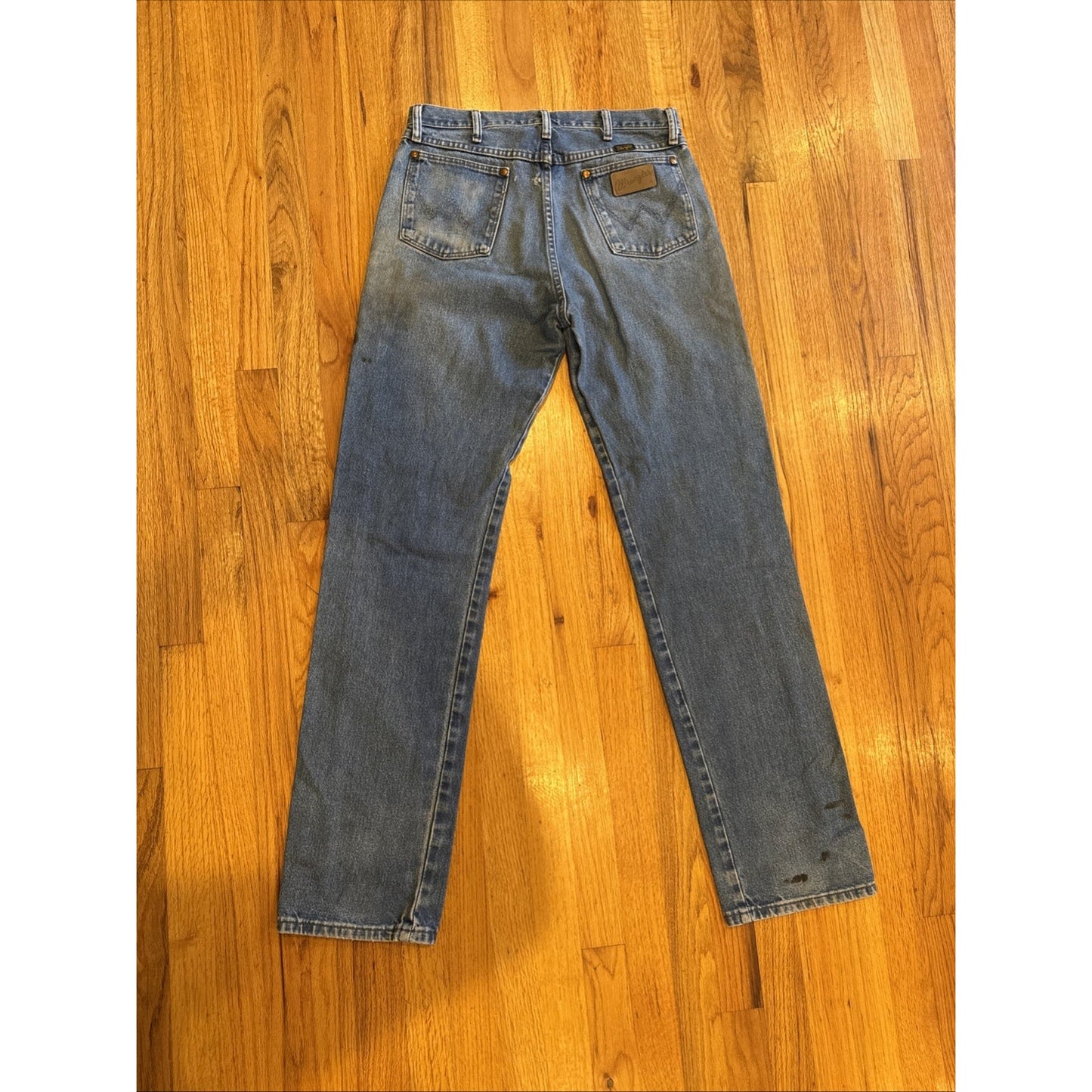 Wrangler 12MWZPW Men's High Waste Vtg Jeans Straight Leg Fair Mexico 32x36 A3