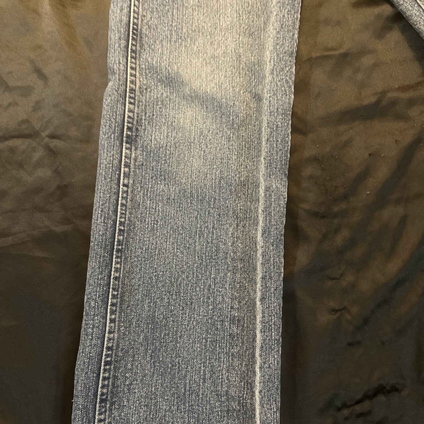 Wrangler Denim Blue Jeans Mens TALL 32x38 Regular Fit Advanced Comfort 1B06