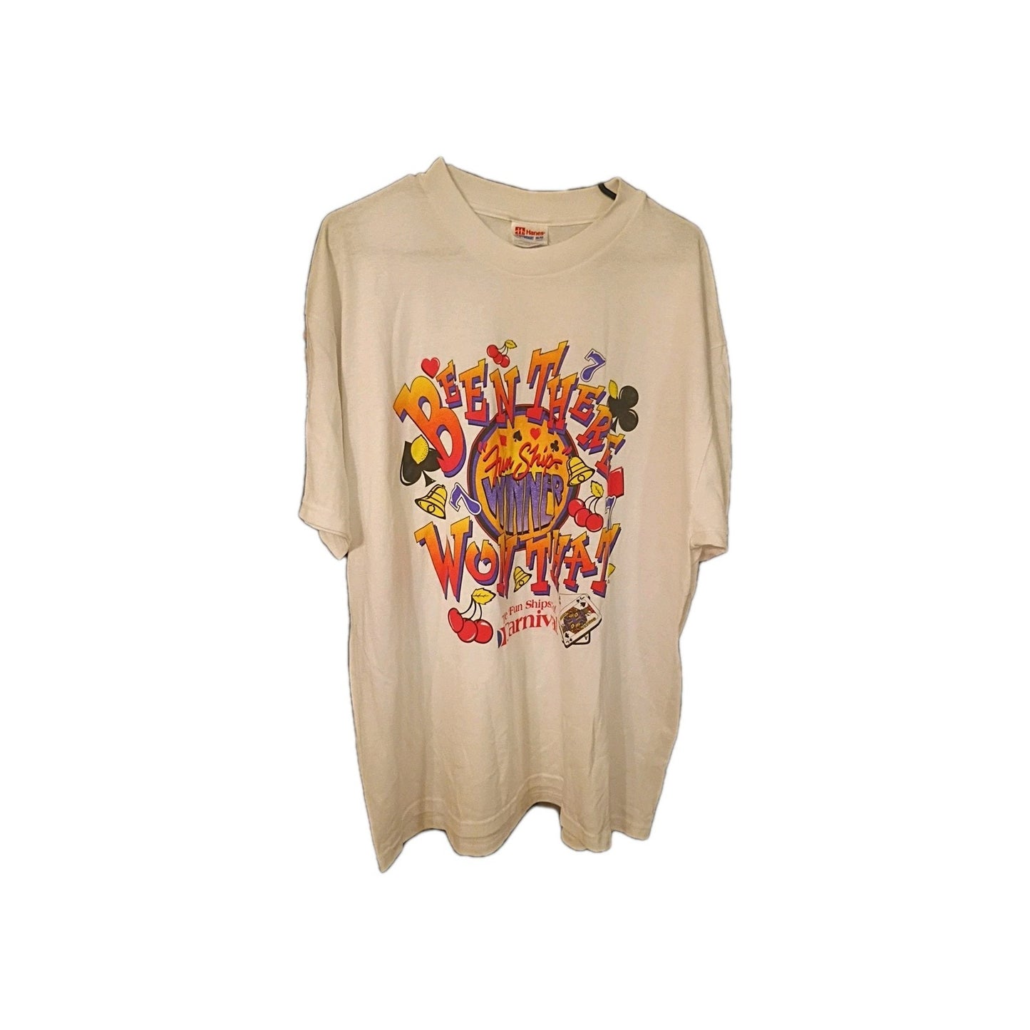 90s The Fun Ships Of Carnival Cruise Ship Winner XL Shirt Casino B1