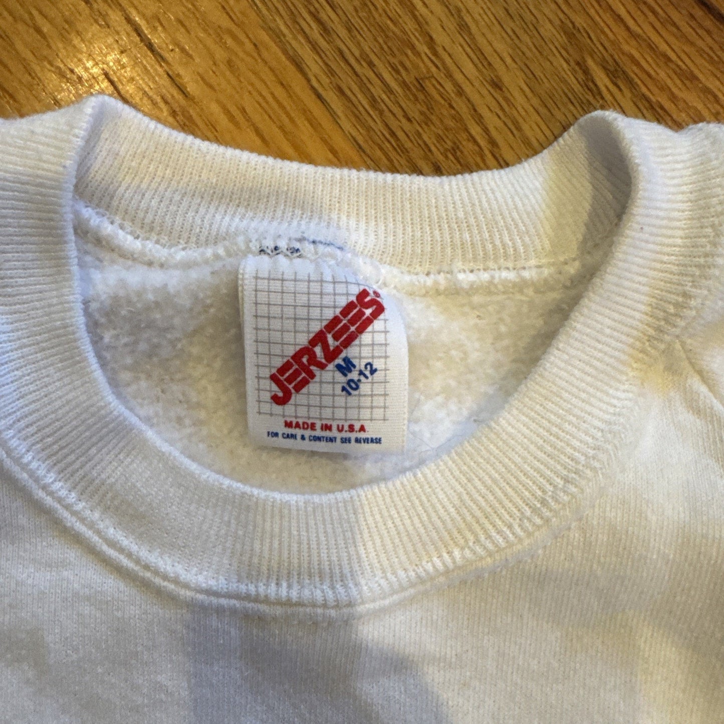 WSU Cougars Copper Bowl 1992 Kids Pull Over Size M (10-12) Vtg Jerzees White F2