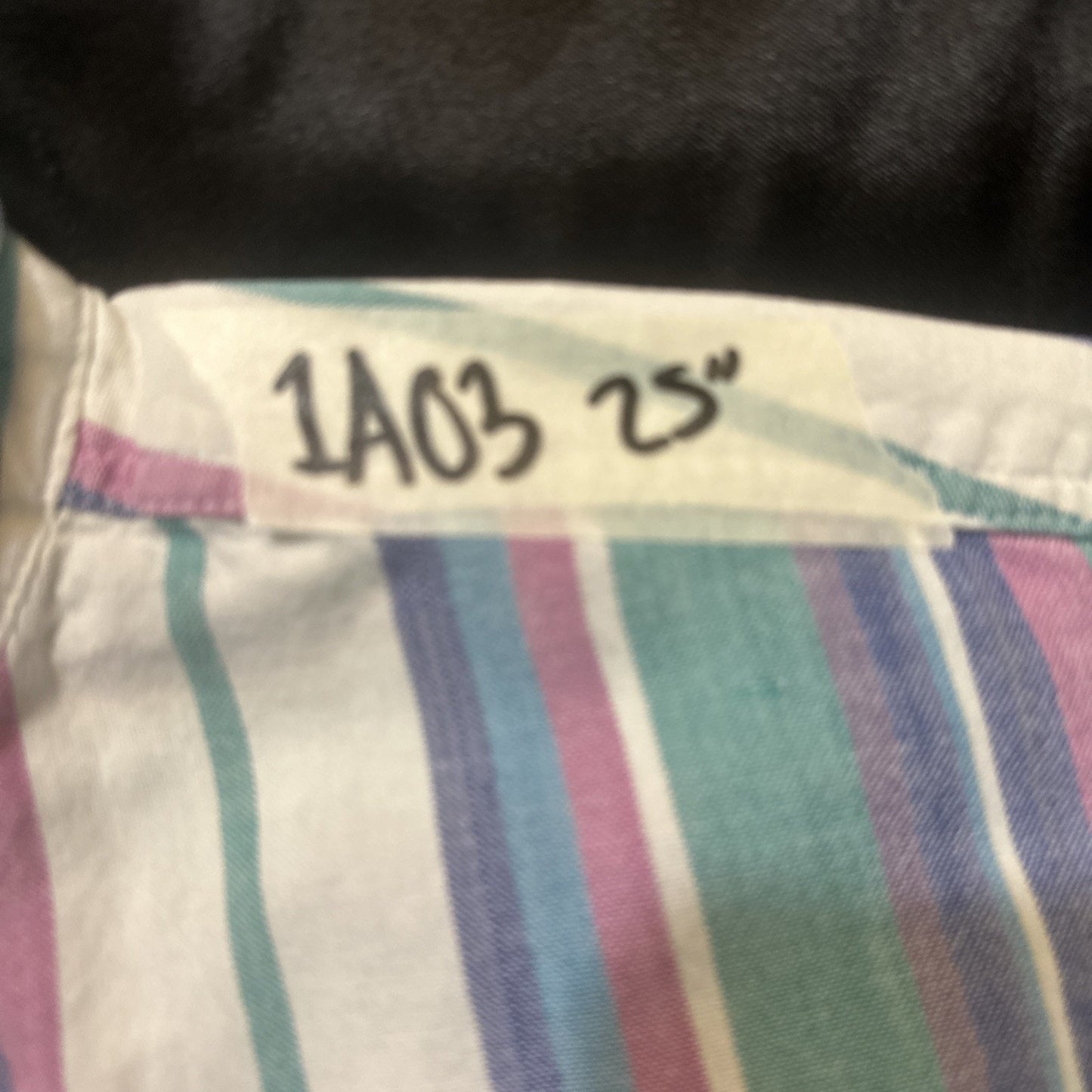 Vtg Steep Chase Button Down Casual Shirt Mens L Multicolor Stripes 23" PTP 1A03