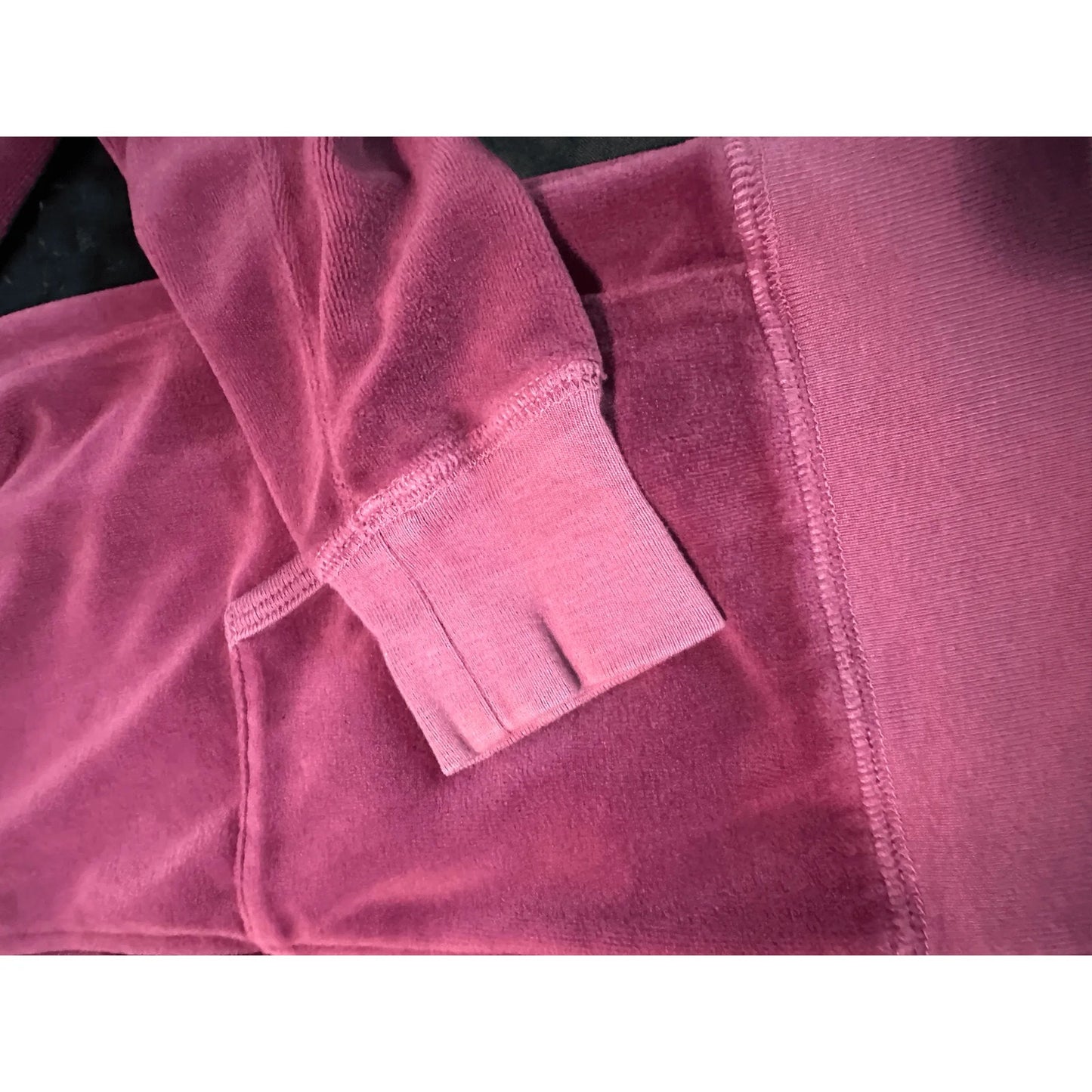 Juicy Couture Womens Velour Tracksuit Hoodie Jacket M Pink USA Vintage Y2K